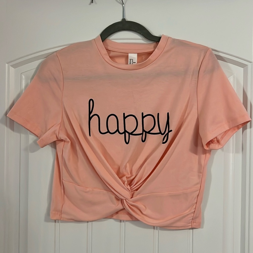 Pink crop top